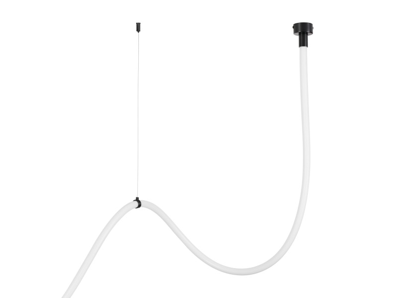 Lampa wisząca SNAKE LED wąż ledowy czarna 400 cm Step Into Design