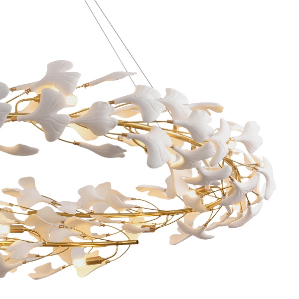 Lampa wisząca BOTANIKA złoto biała 150 cm Step Into Design