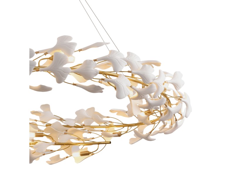 Lampa wisząca BOTANIKA złoto biała 150 cm Step Into Design