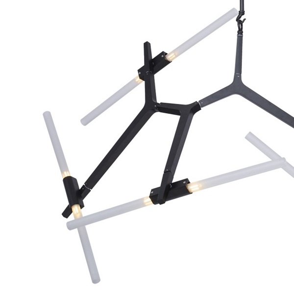 Lampa wisząca STICKS-6 czarna Step Into Design