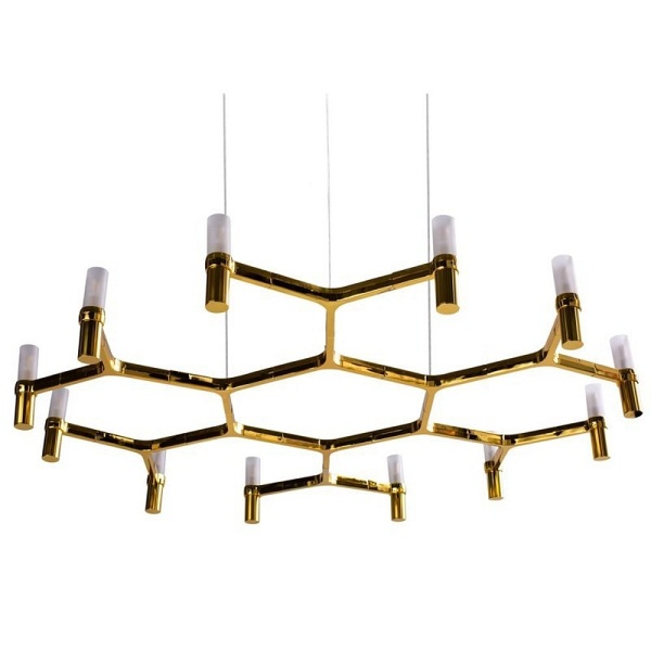 Lampa wisząca CANDLES-12B złota 106 cm Step Into Design