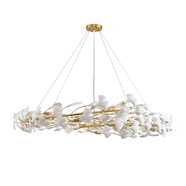 Lampa wisząca BOTANIKA złoto biała 150 cm Step Into Design