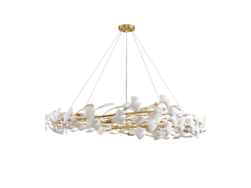 Lampa wisząca BOTANIKA złoto biała 150 cm Step Into Design