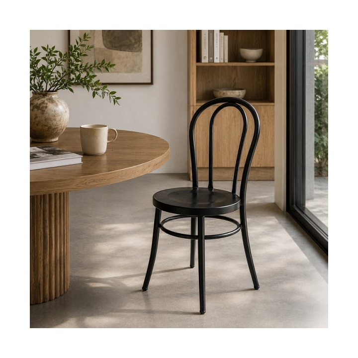 Krzesło CAFE czarne w stylu secesyjnym - Step Into Design