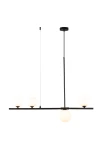 Lampa wisząca MODERNO czarna z białymi kulami 80 cm - do salonu, jadalni i biura Step Into Design