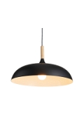 Lampa wisząca SAUCER 45 cm - czarna minimalistyczna oprawa do wnętrz nowoczesnych - Step Into Design