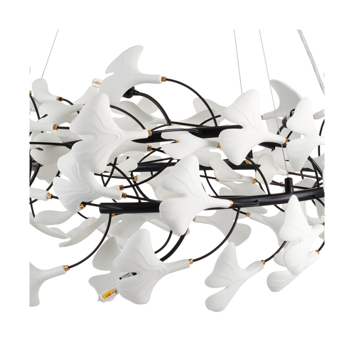 Lampa wisząca BOTANIKA 150 cm - czarna, G9, regulowana, designerska - Step Into Design