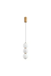 Lampa wisząca PERLA LED białe kule 12 cm Step Into Design