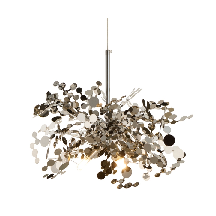 Lampa wisząca MONETTI 40 cm - chrom, dekoracyjna - Step Into Design