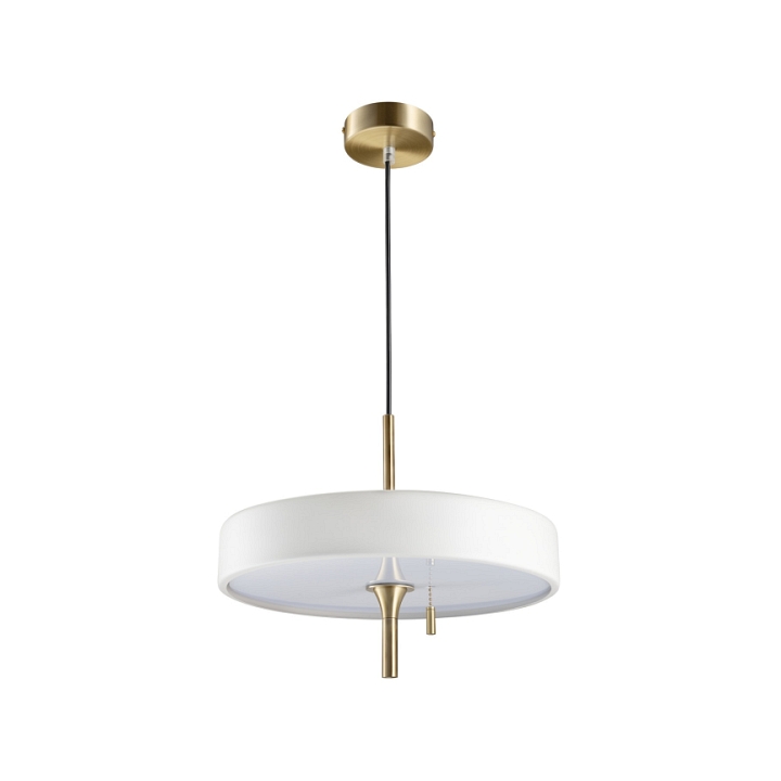 Lampa wisząca ARTDECO 35 cm biało złota - Step Into Design