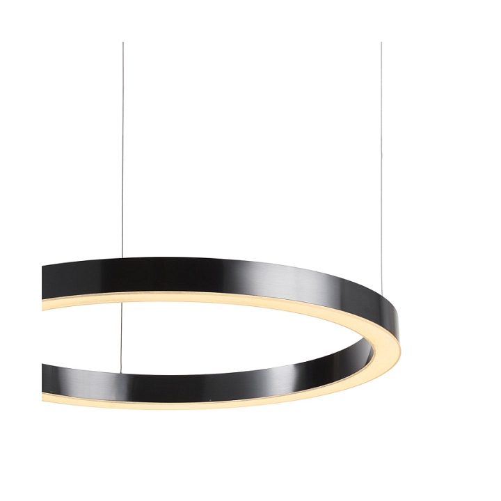 Lampa wisząca CIRCLE 80 cm - LED, ring tytanowy - Step Into Design