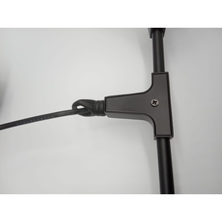 Lampa wisząca MODERN ORCHID-6 transparentno czarna 130 cm Step Into Design