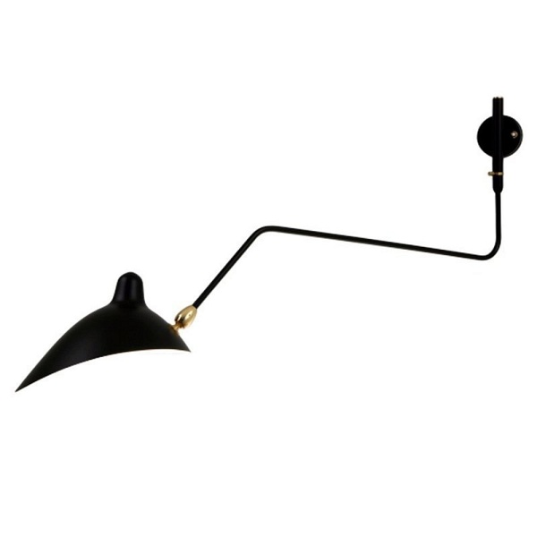 Lampa ścienna CRANE-1W czarna 99 cm Step Into Design