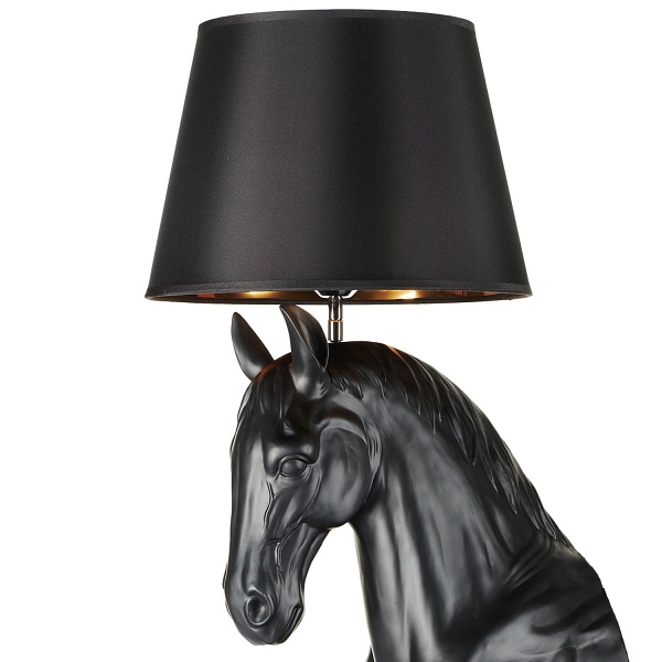 Lampa podłogowa KOŃ L / HORSE czarna 185 cm - Step Into Design