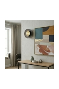 Lampa ścienna DONUT 18 cm - LED, szkło, szaro-złota - Step Into Design