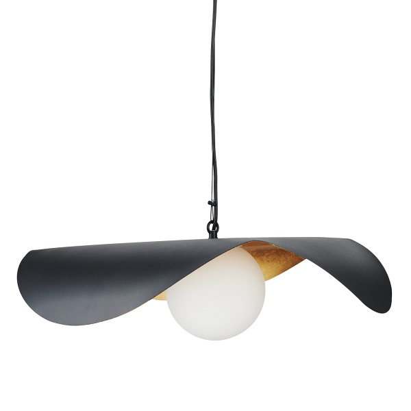Lampa wisząca ENZO czarno złota 60 cm Step Into Design
