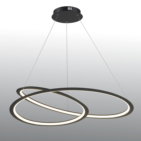 Lampa wisząca SPIRELLO ledowa czarna 80 cm Step Into Design