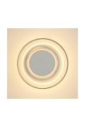 Lampa ścienna DONUT 18 – LED, szkło transparentne, biały środek - Step Into Design