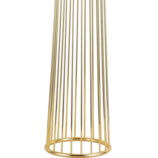 Lampa podłogowa FILO-2 czarno-złota, metalowa, E27, 156 cm Step Into Design