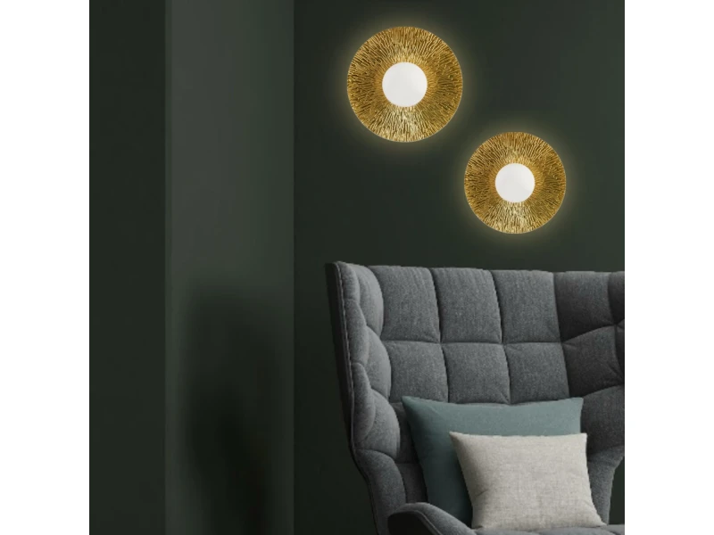 Lampa ścienna SUN M złota 35 cm Step Into Design