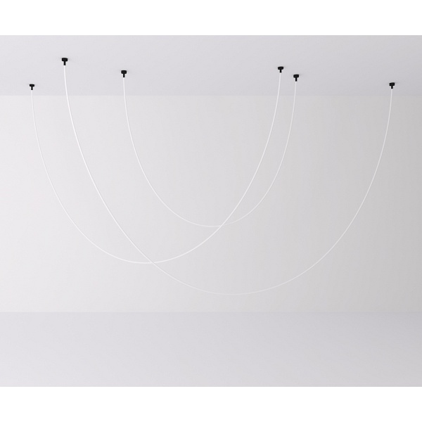 Lampa wisząca SNAKE LED wąż ledowy czarna 300 cm Step Into Design