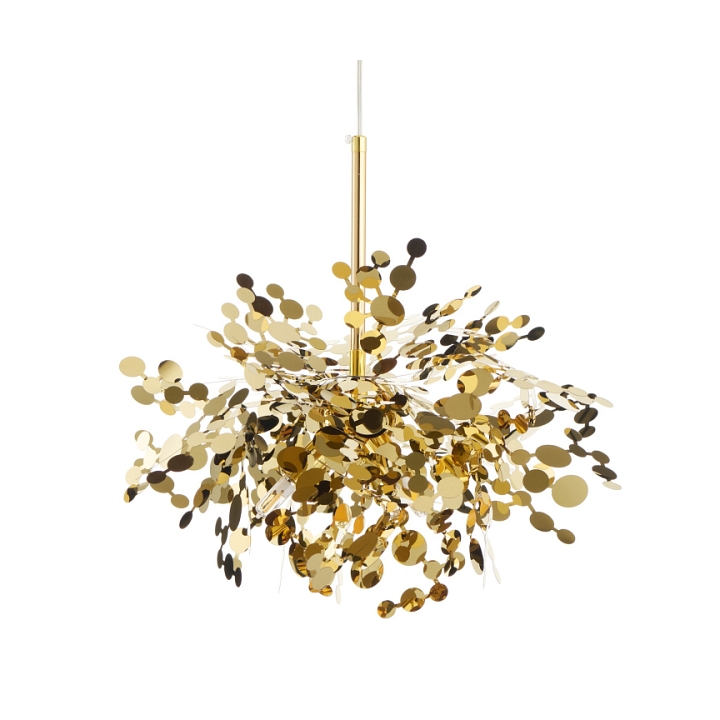 Lampa wisząca MONETTI 40 cm - złota, dekoracyjna - Step Into Design