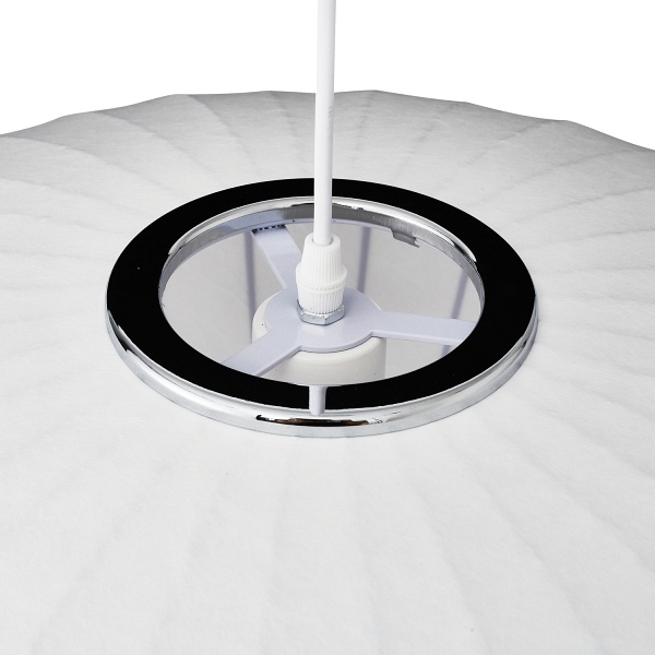 Lampa wisząca SILK FLAT biała 60 cm - nowoczesna i minimalistyczna Step Into Design