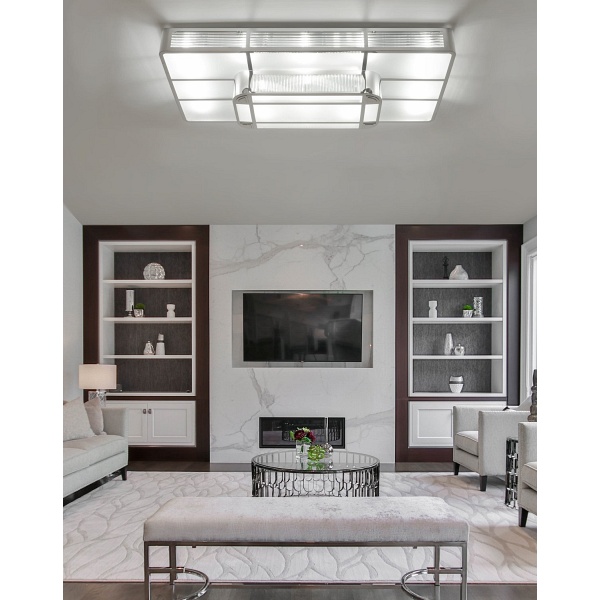 Plafon sufitowy STREAM chrom 140*75 cm Step Into Design