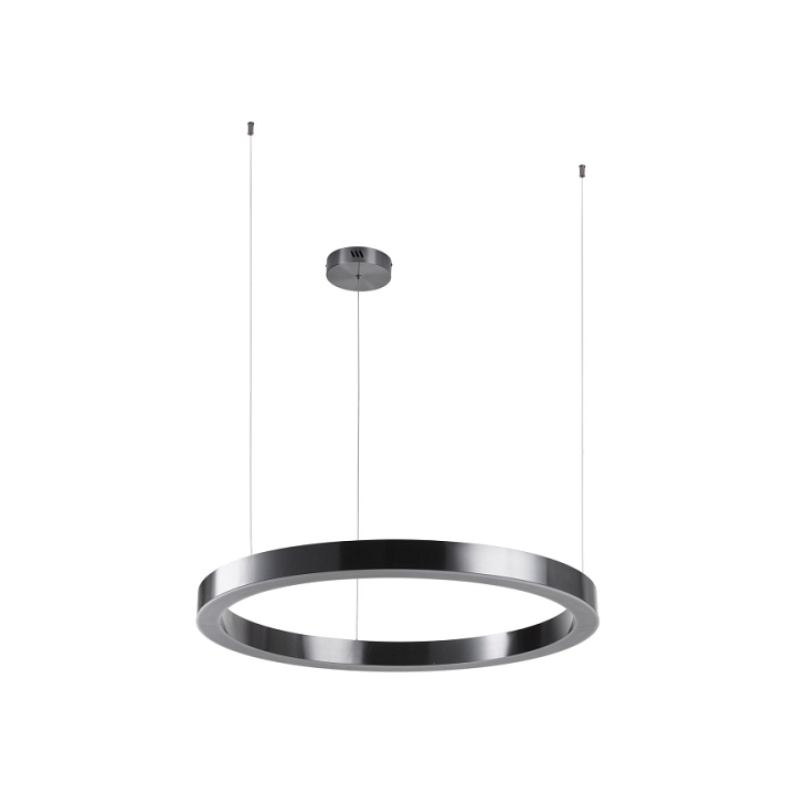 Lampa wisząca CIRCLE 80 cm - LED, ring tytanowy - Step Into Design