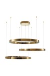 Lampa wisząca CIRCLE 40+60+80 LED złoty połysk na 1 podsufitce Step Into Design