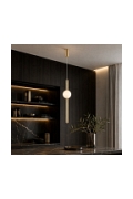 Lampa wisząca O-LINE 63 - LED, 63 cm, złoty połysk - Step Into Design