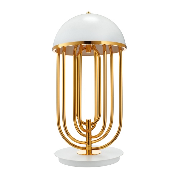 Lampa stołowa DOLCE VITA biało złota 60 cm Step Into Design