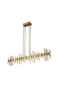 Lampa wisząca ARCHITETTO 130 cm - LED, złota dekoracyjna listwa - Step Into Design