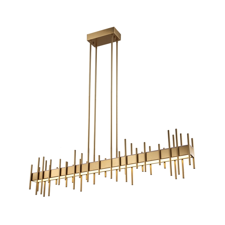 Lampa wisząca ARCHITETTO 130 cm - LED, złota dekoracyjna listwa - Step Into Design