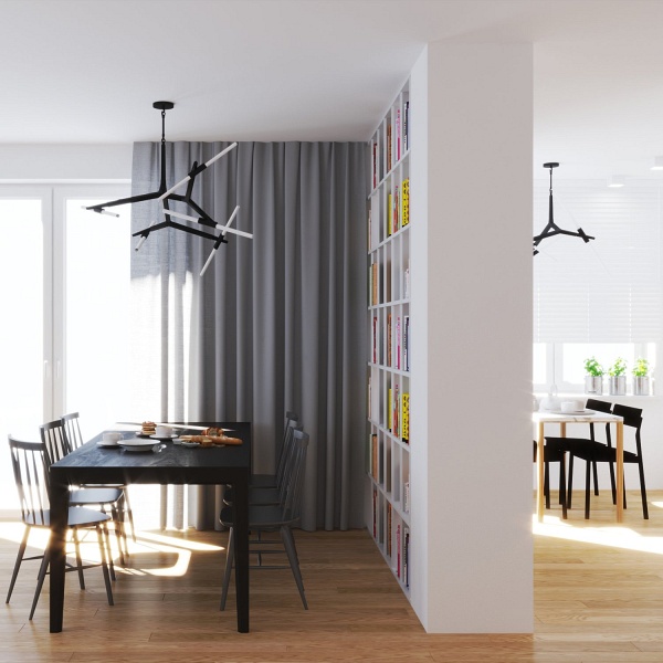 Lampa wisząca STICKS-6 czarna Step Into Design