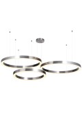 Lampa wisząca CIRCLE 60+80+80 LED nikiel na 1 podsufitce Step Into Design