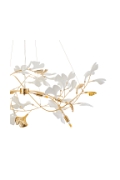 Lampa wisząca BOTANIKA GOLD 100 cm - złota, G9, regulowana, designerska - Step Into Design