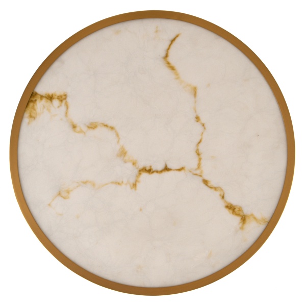 Lampa wisząca ALCHEMY 60 cm - LED, złoty alabaster Step Into Design