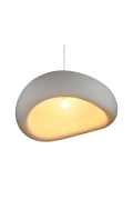 Lampa wisząca STONE 80 cm - biała - Step Into Design