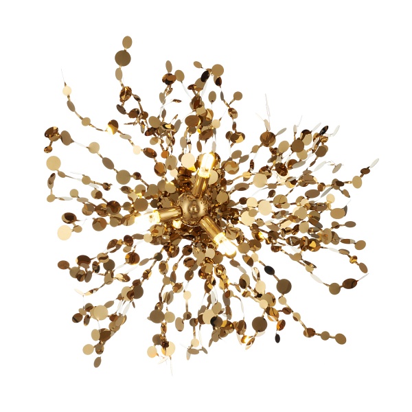 Lampa ścienna MONETTI 40 cm - kinkiet złoty, dekoracyjny Step Into Design