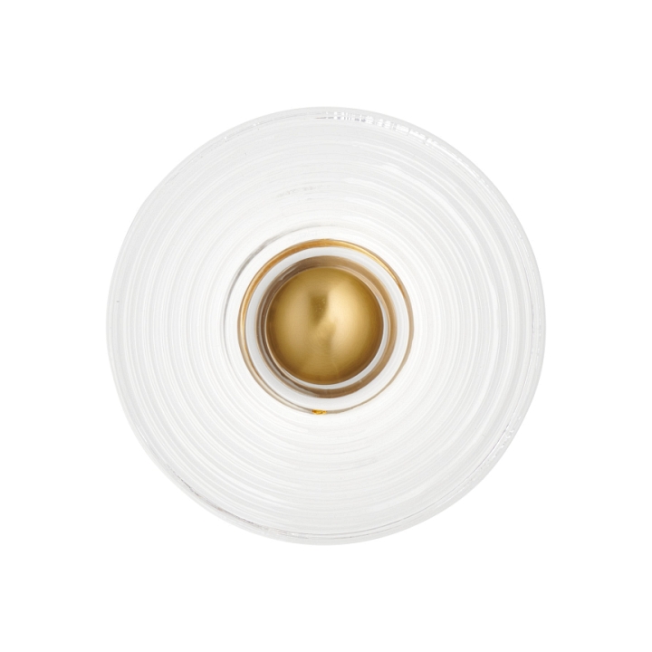 Lampa ścienna HELIOS 30 cm transparentno złota - Step Into Design