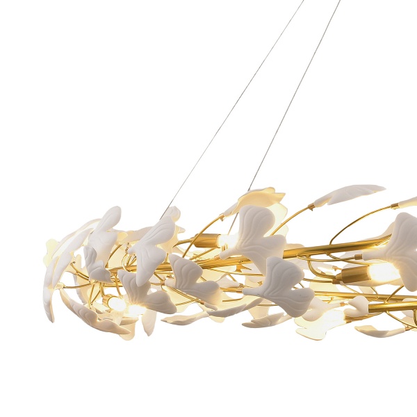 Lampa wisząca BOTANIKA złoto biała 150 cm Step Into Design