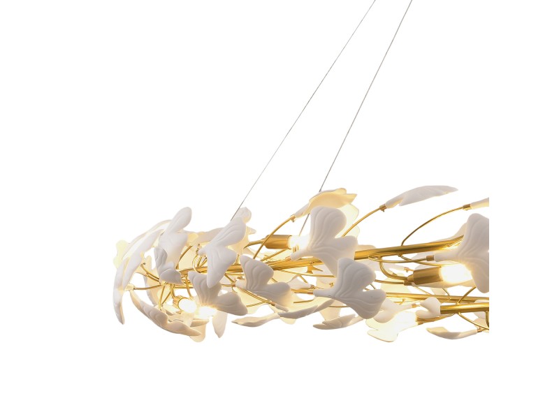 Lampa wisząca BOTANIKA złoto biała 150 cm Step Into Design