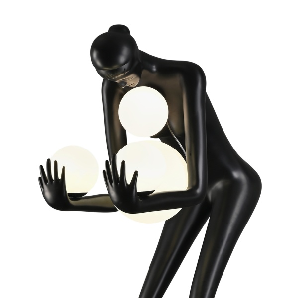 WOMAN – rzeźbiarska lampa podłogowa, figura kobiety, 4×E27, 190 cm Step Into Design