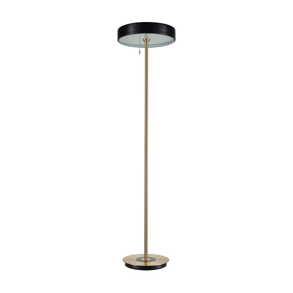 Lampa podłogowa ARTDECO czarno - złota 162 cm Step Into Design