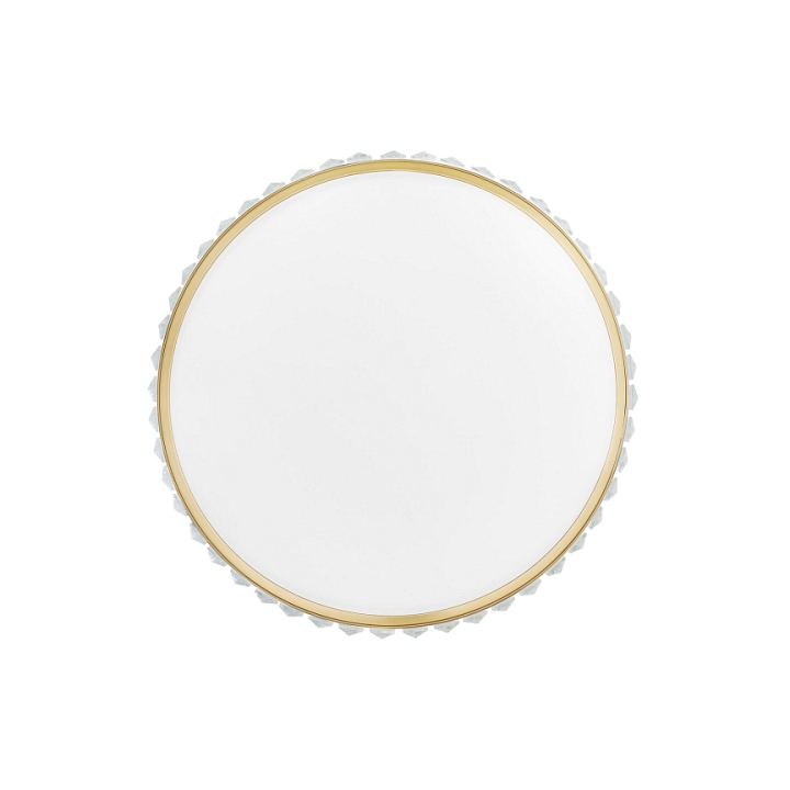 Plafon sufitowy glamour MAGIA 40 cm - złoty szczotkowany, kryształy K9 - Step Into Design