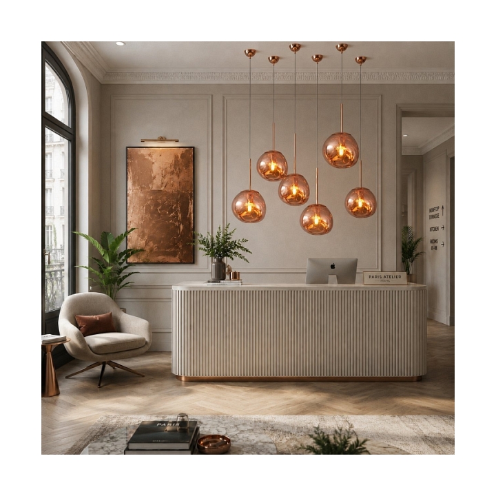Lampa wisząca GLAM S miedziana 18 cm - Step Into Design