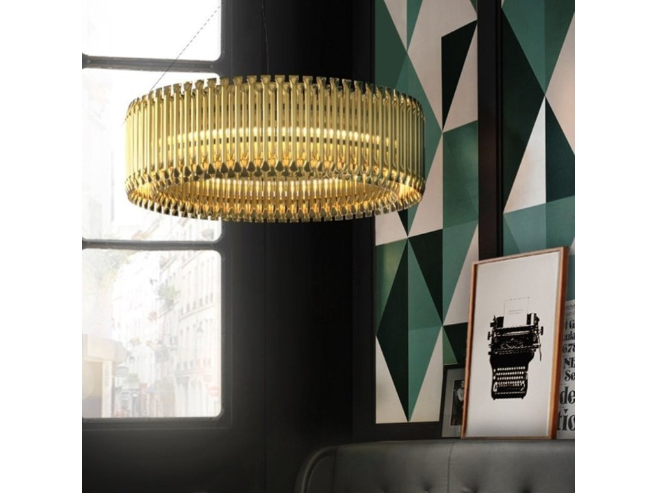 Lampa wisząca MODULAR złota 93 cm Step Into Design