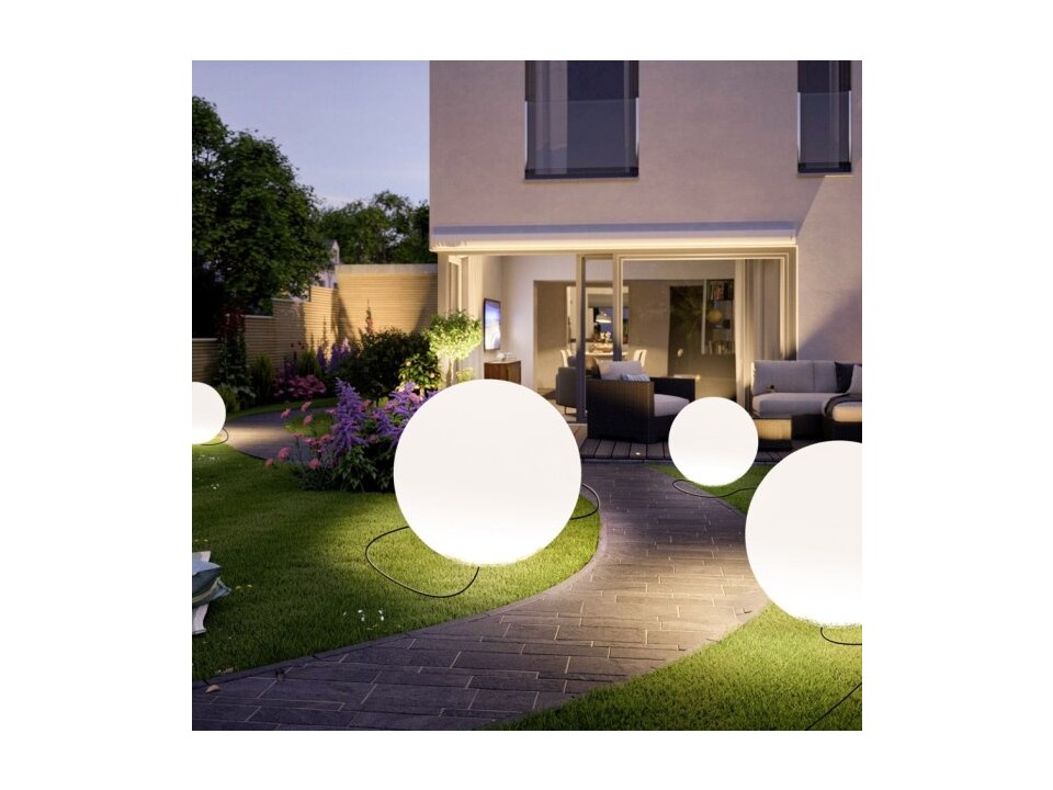 Lampa ogrodowa kula BALL XL biała 80 cm Step Into Design