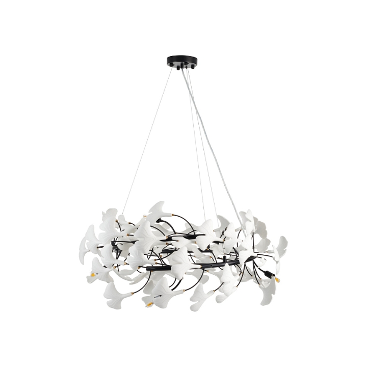 Lampa wisząca BOTANIKA 80 cm -czarna, G9, regulowana, designerska - Step Into Design